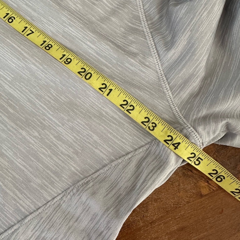 Athleta Light Gray Pullover Athletic Quarter Zip … - image 4